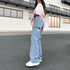 Women's Fashion Ripped Washed Straight Pants Jeans - ROUTINE FASHION